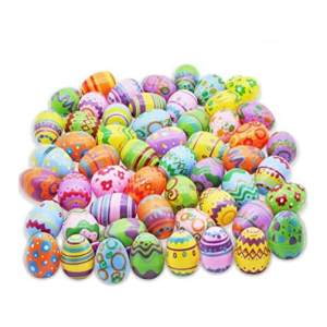48Pcs Printed Easter Egg Shells 2.4in
