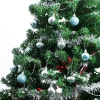 36pcs Baby Blue Christmas Ornaments 1.57in