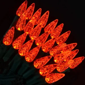100-Count Orange LED Halloween String Lights 32.3ft
