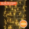 100-Count 32.4ft LED Orange Halloween String Lights with 8 Lighting Modes