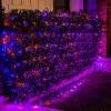 100 LED Orange and Purple Halloween Net Lights