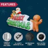 9.5ft Inflatable LED Merry Christmas Decoration