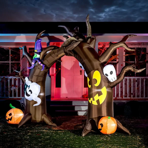 10ft Tree Inflatable Archway with Spooky Characters