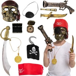 10pcs Halloween Pirate Costume Accessories