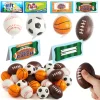 28Pcs Kids Valentines Cards with Mini Sports Stress Balls as Classroom Exchange Gifts