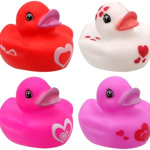 Valentine Gift Cards With Mini Rubber Duck Bath Toys