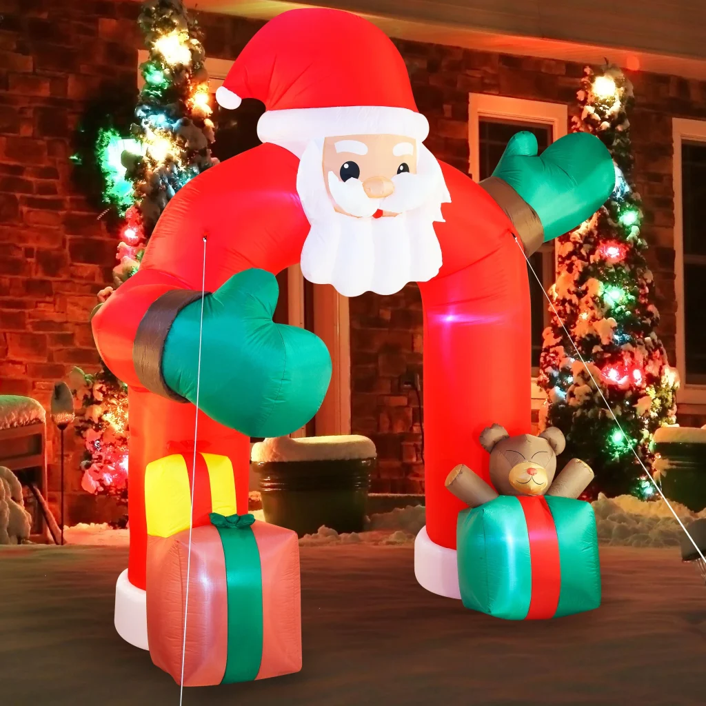 11ft santa with gift inflatable archway
