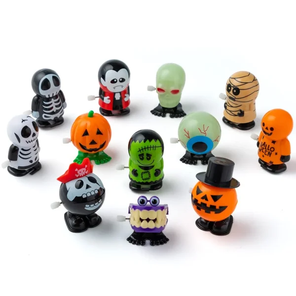 12 Pack Halloween Wind Up Toys