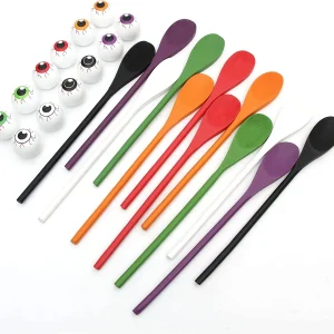 12pcs Egg and Spoon Race Game Set Halloween Toys