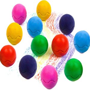 12pcs 6 Colors Easter Eggs Crayons