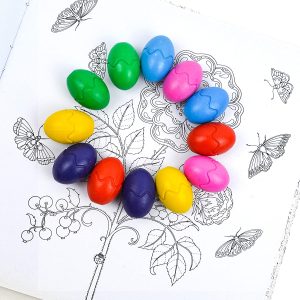 12pcs 6 Colors Easter Eggs Crayons