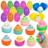 12Pcs 3.03in Mochi Chicken Squishy Toy Prefilled Easter Eggs