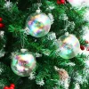12pcs Plastic Christmas Ball Ornaments With Chrome Effect