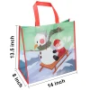 12pcs Reusable Christmas Grocery Bags With Handles