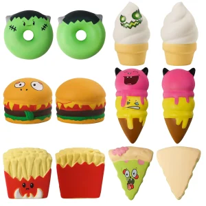 12Pcs Food Squishy Toys In Blind Bags With 6 Designs