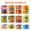 12Pcs Grocery Play Can