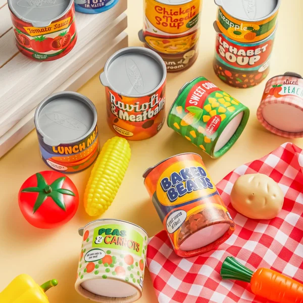 12Pcs Grocery Play Can