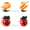 12Pcs Halloween Prefilled Pumpkin Box with Wind Up Toys