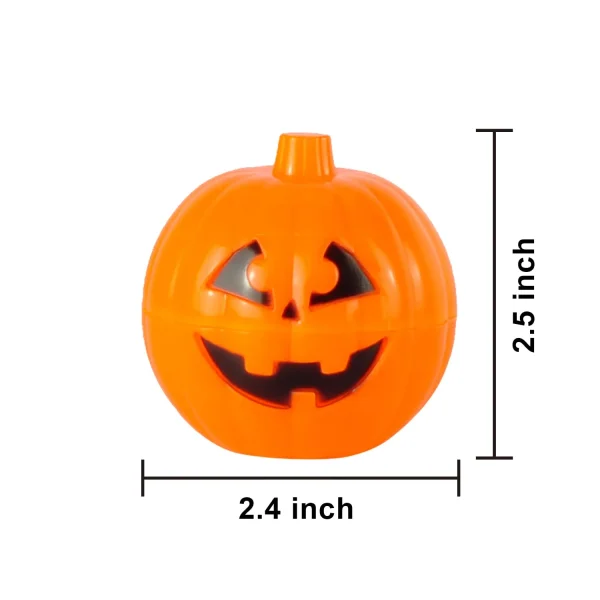 12Pcs Halloween Prefilled Pumpkin Box with Wind Up Toys
