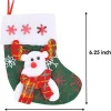12pcs 3D Mini Christmas Stockings w/ Snowflakes 6in
