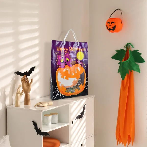 12Pcs See-Through Halloween Tote Bag