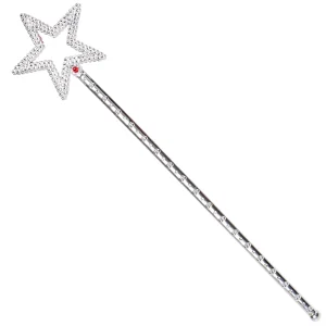 12Pcs Silver Fairy Star Wand