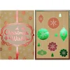12pcs Christmas Foil Kraft Gift Boxes with 3 Sizes