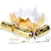 12pcs Gold Snowflakes Christmas Party Crackers