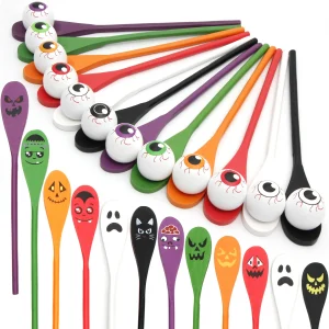 12pcs Egg and Spoon Race Game Set Halloween Toys