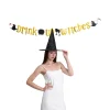 12pcs Halloween Black Witch Hats
