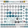 130pcs Assorted Christmas Ornament Set