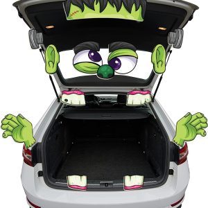 Halloween Frankenstein Trunk or Treat Garage Decoration