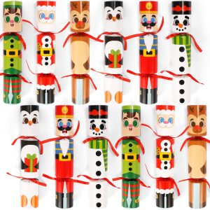 Christmas Characters No-Snap Party Favors, 12 Pack