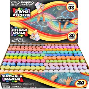 20 Colors Chalk Set, 180 PCS