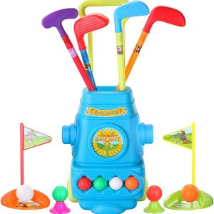 Golf Suitcase Comprehensive Toy Set with Mat