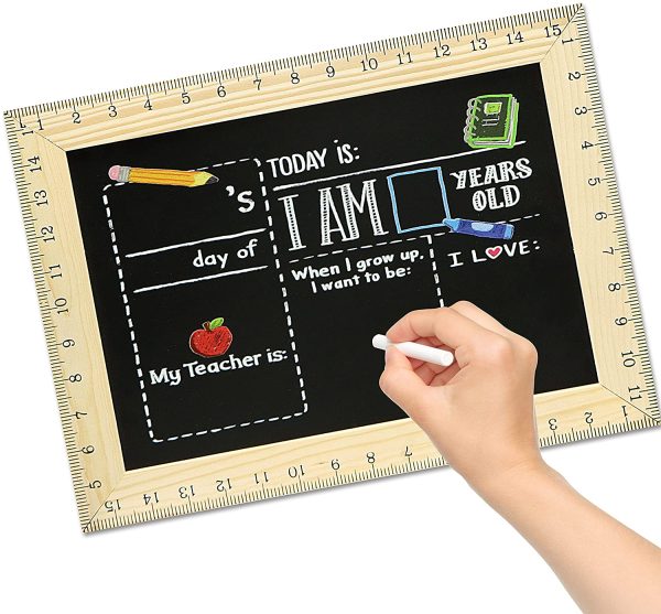First/Concluding Day of School Board Sign with Ruler Frames