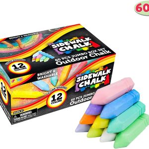 12 Color Chalks, 60 PCS