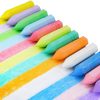 6 Color Glitter Cone-Shaped Chalks, 36 PCS