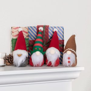 Gnome Christmas Tree Topper with 6pcs Gnome Ornaments