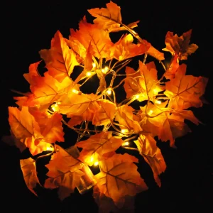 14.7ft Maple Leaves String Light, 2 Pcs