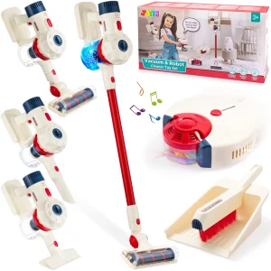 Toy Vacuum Cleaner Set with Lights and Sounds