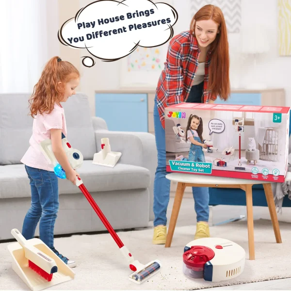 Toy Vacuum Cleaner Set with Lights and Sounds