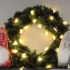 2x40 LED Warm White Led Snowflake String Lights 16ft