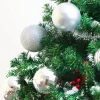 18pcs Baby Silver Christmas Ball Ornaments