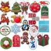 90pcs 18 Assorted large christmas gift Tags with String