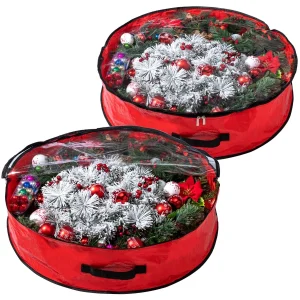 2pcs Christmas Wreath Storage Bag