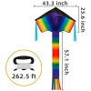 2pcs Rainbow Delta Kite