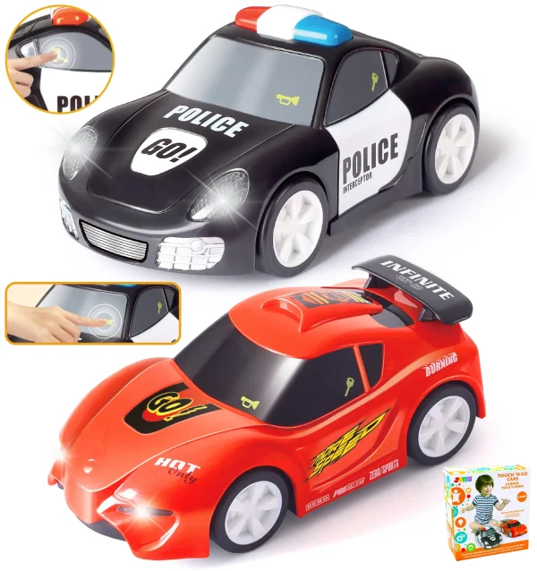 2Pcs Electronic Infant Toy Cars