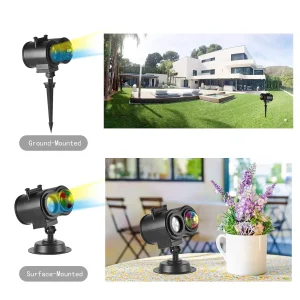 2-in-1 Halloween Projector Lights with 24 Themes