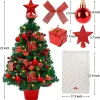 Artificial Mini Tabletop Christmas Tree Prelit Set 22in